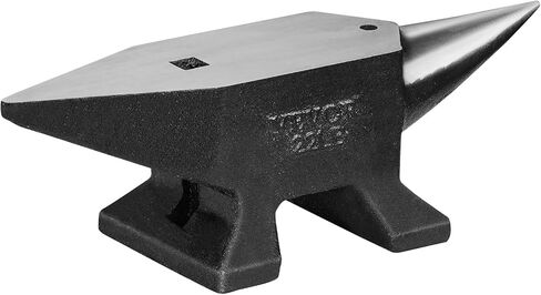 VEVOR Cast Iron Anvil, 100 Lbs(45kg) Single Horn Anvil with 10.4 x 5 in Countertop and Stable Base, High Hardness Rugged Round Horn Anvil Blacksmith, for Bending, Shaping, Twisting in Saudi Arabia