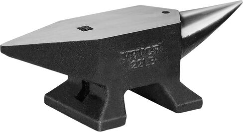 VEVOR Cast Iron Anvil, 100 Lbs(45kg) Single Horn Anvil with 10.4 x 5 in Countertop and Stable Base, High Hardness Rugged Round Horn Anvil Blacksmith, for Bending, Shaping, Twisting in Saudi Arabia