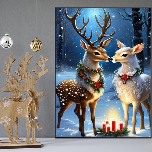 Apcufir Christmas Diamond Painting Kits for Adults,Gnome Diamond Art for Adults Beginner,Diamond Dots Gem Art for Aesthetic Home Decor12x16Inch in Saudi Arabia