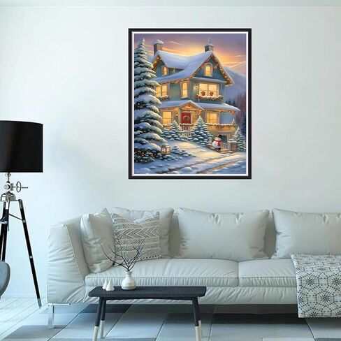 Apcufir Christmas Diamond Painting Kits for Adults,Gnome Diamond Art for Adults Beginner,Diamond Dots Gem Art for Aesthetic Home Decor12x16Inch in Saudi Arabia