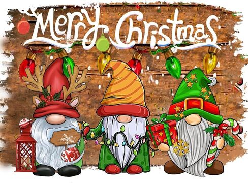 Apcufir Christmas Diamond Painting Kits for Adults,Gnome Diamond Art for Adults Beginner,Diamond Dots Gem Art for Aesthetic Home Decor12x16Inch in Saudi Arabia