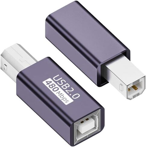 MIDI Female to Mini USB Adapter, Connects Printer Female to Mini USB Port (2 Packs), Suitable for Printers, Mini USB, Digital Pianos, Synthesizers, MIDI Devices/Laptops (Purple) in Saudi Arabia