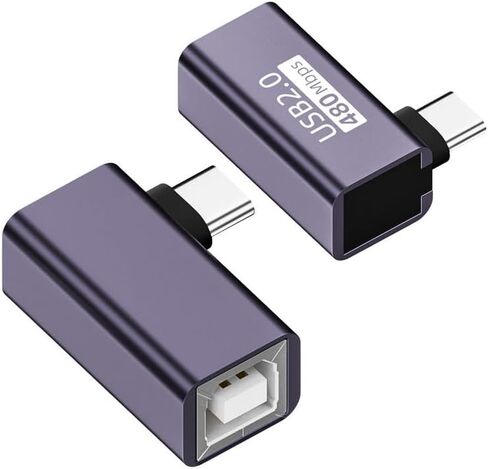 MIDI Female to Mini USB Adapter, Connects Printer Female to Mini USB Port (2 Packs), Suitable for Printers, Mini USB, Digital Pianos, Synthesizers, MIDI Devices/Laptops (Purple) in Saudi Arabia