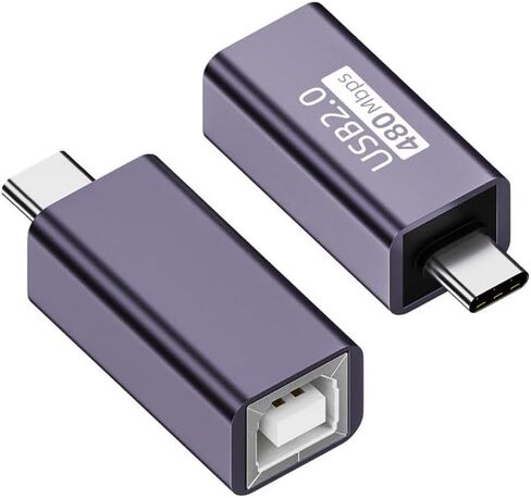 MIDI Female to Mini USB Adapter, Connects Printer Female to Mini USB Port (2 Packs), Suitable for Printers, Mini USB, Digital Pianos, Synthesizers, MIDI Devices/Laptops (Purple) in Saudi Arabia
