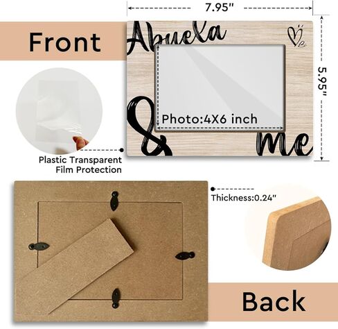 إطار صورة الجدة، إطارات صور خشبية مقاس 4x6، إطار صورة للمكتب، هدية الجدة الأولى، إطار صورة أفقي، إطارات صور صغيرة، إطار صورة Nonna، إطار صورة هدايا، إطار صورة 4x6 - Jrm713 in Kuwait