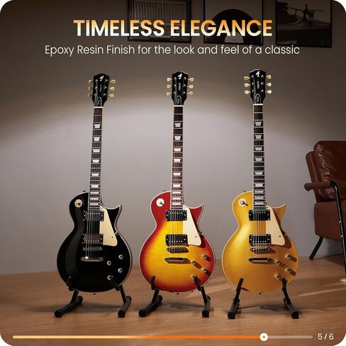 Fesley LP Electric Guitar with Arched Top:39" Solid Body Electric Guitars with Mahogany Body/Rosewood Fretboard,Electric Guitar with Humbucker Pickups,Electric Guitar Kit with Alice String,Sunburst in Saudi Arabia