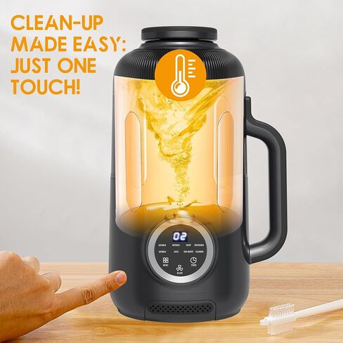 8-in-1 Nut Milk Maker, 40oz Blender Homemade Almond, Oat, Soy, Coconut milk, Juice & Soup, Electric Bean Milk Machine with Delay Start/Auto-Clean/Boil Water/Keep Warm, White in Kuwait