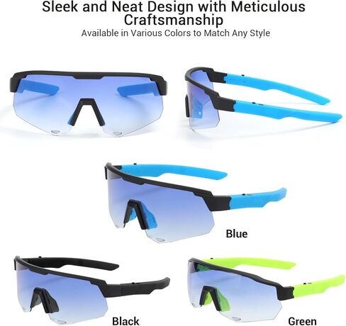 Smart Glasses for Running, Cycling, Polarized Sport Sunglasses for Men Women, Bluetooth 5.4 Headphones, UV400, Photochromic, Spherical Lenses, Black in Saudi Arabia