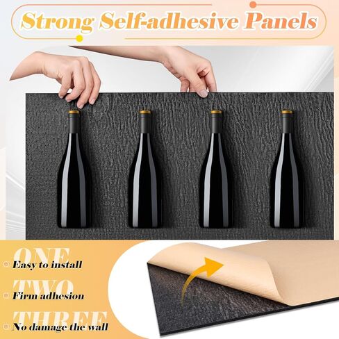 10 عبوات من لوحات الحائط الصوتية الكبيرة، لوحات مقاومة للصوت للجدار، لوحات عازلة للصوت ذاتية اللصق مقاس 47 × 12 × 0.4 بوصة، معالجة صوتية لاستوديو تسجيل المكاتب المنزلية in Kuwait