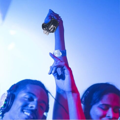 Foot Tambourine Percussion Jingle Shaker Musical Instrument Bells (Black) in Saudi Arabia