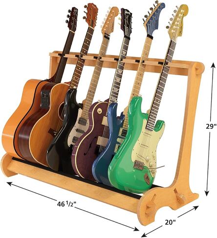 A&S Crafted Products The VersaRack Multi Guitar Case Stand | Holds Acoustic & Electric Cases | Made In U.S.A. in Kuwait