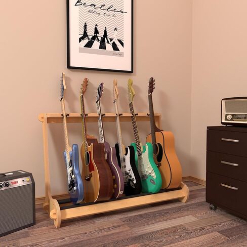 A&S Crafted Products The VersaRack Multi Guitar Case Stand | Holds Acoustic & Electric Cases | Made In U.S.A. in Kuwait