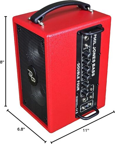 مضخم صوت فيل جونز باس مزدوج 2 × 4 بوصة 70 وات - أحمر in Kuwait