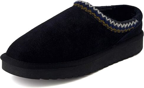 CUSHIONAIRE Keto Womens Slippers Slip-On Suede Mule Slipper - Cozy & Stylish, Memory Foam & Faux Fur Lining, Wide Widths Available in Kuwait