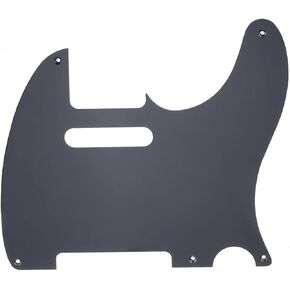 Musiclily Pro 5-Hole Guitar Pickguard for MIJ JPN Japan Tele Style, 1Ply Black