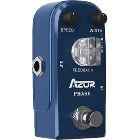 AZOR Phase Pedal Mini Analog Effect Pedal Pure Processor for Electric Guitar and Bass True Bypass