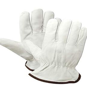 MAGID B940ES RoadMaster Standard Goat Grain Driver with Keystone Thumb, Small, White (12 Pair)