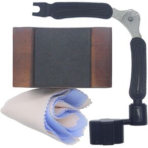 Guitar Neck Rest Support Cradle + Guitar String Winder and Cutter Tool - Guitar Accessories Tool Kit for Repair, Maintenance and Cleaning+6 cleaning cloths