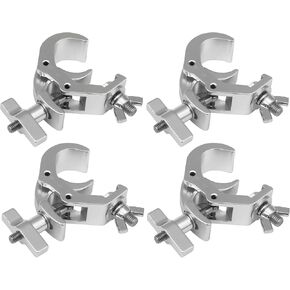 مشابك تروس بوزن 330 رطل، مشابك إضاءة DJ من سبائك الألومنيوم، مشابك إضاءة للمسرح شديدة التحمل لأضواء الأضواء الكاشفة لنظام تروس 1.5-2.0 بوصة (حزمة 4) in Kuwait