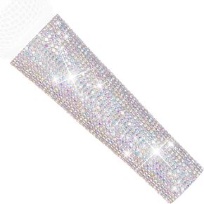 Crystal AB Mixing Colored Mic Handle Sleeve for Wired Microphone SM58LC, Beta 58at, Rhinestones Shining on Tours & TV Shows (Mic Not Included)