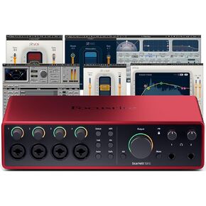 AudioDeluxe Focusrite Scarlett 18i16 (4th Gen) USB Audio Interface and Waves Musicians 2 Bundle