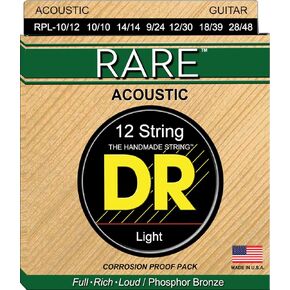 DR Strings Rare - Phosphor Bronze 12 String Acoustictic: Lite