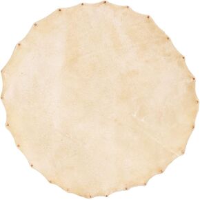 Goat Skin Drum Head Replacement Goat Skin Djembe Head Clear Sound for Bongo and Shaman Drums 320mm Diameter Round Drum Accessory
