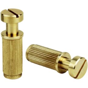Guyker Brass Bolt Screw Stud and Anchor, Tremolo Bridge System Posts, Mounting Bolt Screw Inserts Replacement(LZ001, Gold)