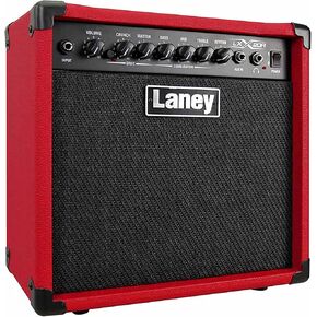 Laney LX20R-RED Guitar Combo 20W 8 Inch Woofer Reverb, Red