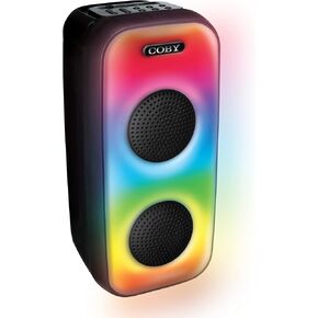 COBY Bluetooth Party Speaker | Rechargeable Boombox Karaoke Machine Bluetooth Speaker | True Wireless Portable Speakers Bluetooth Wireless | 7 HRS of Playtime Bluetooth Speakers w. USB & TF Card Input