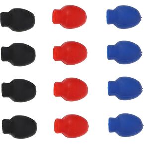 VICASKY 6 Pairs Rubber Drumstick Stick Covers Drum Dampener Accessory Drumstick Tip Dampener Drumstick Silent Practice Tips Rubber Drum Stick Mute Tip Practice Drumstick Tip Drum Stick Tip
