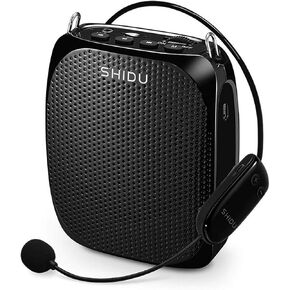 SHIDU S615 Wireless Voice Amplifier, 10W Portable Mini Amplifier with AUX Connectivity, Rechargeable for Teachers, Tour Guides, Coaches, Yoga Fitness Instructors