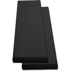 Acoustic Panel Gray | Fiberglass 2-pack | Professional sound absorbing Panel | Decorative sound proof panel | acoustic wall panel (36x13x2 in) - Gray