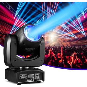 Moving Head Light 2 Pack 90W LED Beam Stage Light RGBW 4-in-1 DJ Lights Moving Head Spot Sound Activated DMX for Wedding Live Show Christmas Party