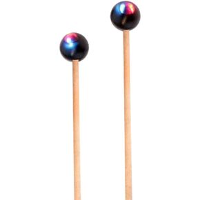 Alnicov 1 Pair Rubber Mallets with Maple Wood Handle Black for Drum Kits
