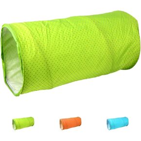 PAWISE Cat Tunnel,Interactive Cat Toy,Pop Up Collapsible Cat Tunnels for Indoor Cats with Foldable Cat Cube (Tunnel Cube)