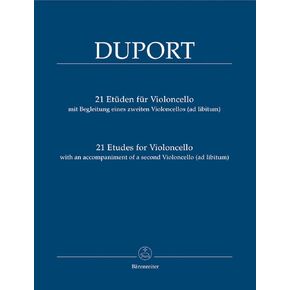 Duport: 21 Cello Etudes