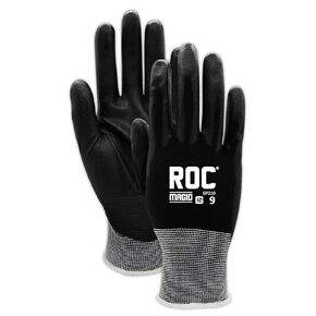 MAGID ROC 21G Ultra-Thin Polyurethane Palm Coated Work Glove - 12 Pair, Size 9/L - GP210