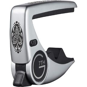 G7th Special Editions 6 String Guitar Capo, Ambidextrous, Silver, 63g/2.2oz. Low profile and non-intrusive (C81113)