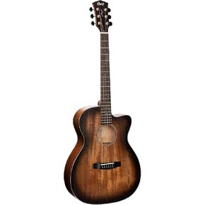 Cort 6 String Acoustic-Electric Guitar, Right, Open Pore Black Burst, Full (COREOCOPBB)