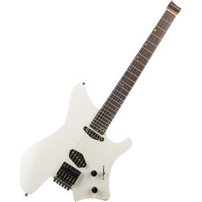 EART GW2T-SE Headless Electric Guitar, Solid Electric Guitar Roasted Mahogany Body with Roasted Canada Hard Maple Standard Artones-TSE Pickup,Satin Finish