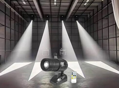 LED pinspot Stage Light,SENLAN 6W Double White/Cool White&Warm White pinspot by IR Controller in Saudi Arabia