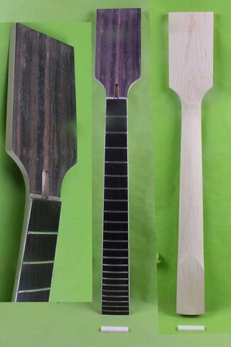 Electric guitar neck replacement 7 string wide guitar neck Paddle head 22 fret 24.75 inch Maple Rosewood Fretboard guitar parts in Saudi Arabia