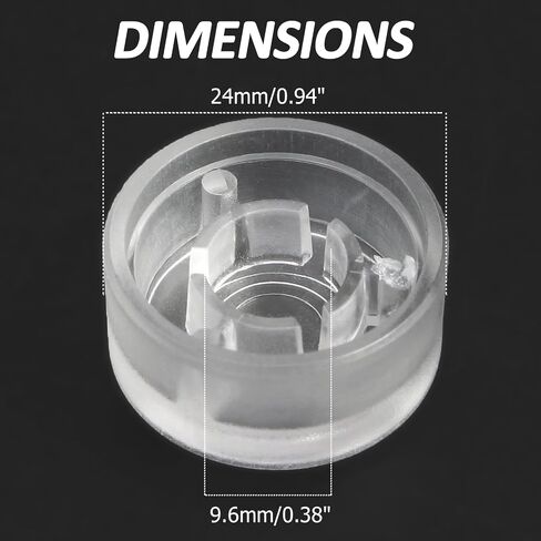 BokWin 20Pcs Clear Guitar footswitch Cap, Footswitch Topper Pedal Switch Cover for Guitar Effect Pedals in Kuwait