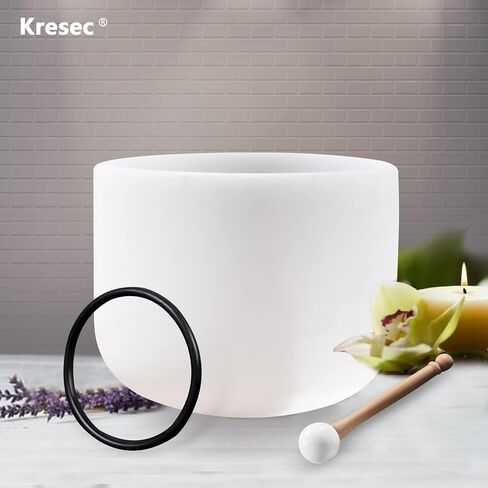 9 Inch Crystal Singing Bowl C Note (±40 cents) Root Chakra with O-ring and Mallet for Meditation, Yoga, Spiritual and Body Healing and Energy Cleansing in Saudi Arabia