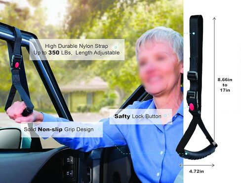 Car Door Latch Handle/Cane, Handle Assist Set Support Multifunctions for Elderly, Seniors and Handicapped in Saudi Arabia