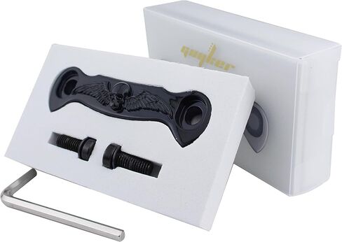 غيكر غيتار كهربائي جسر توقف بار أجنحة هيكل عظمي مع ترصيع بديلة لجيتار EPI LP SG (GS009، أسود) in Kuwait