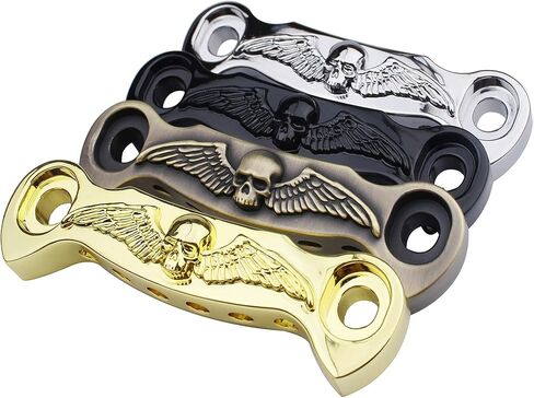 غيكر غيتار كهربائي جسر توقف بار أجنحة هيكل عظمي مع ترصيع بديلة لجيتار EPI LP SG (GS009، أسود) in Kuwait