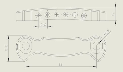 غيكر غيتار كهربائي جسر توقف بار أجنحة هيكل عظمي مع ترصيع بديلة لجيتار EPI LP SG (GS009، أسود) in Kuwait