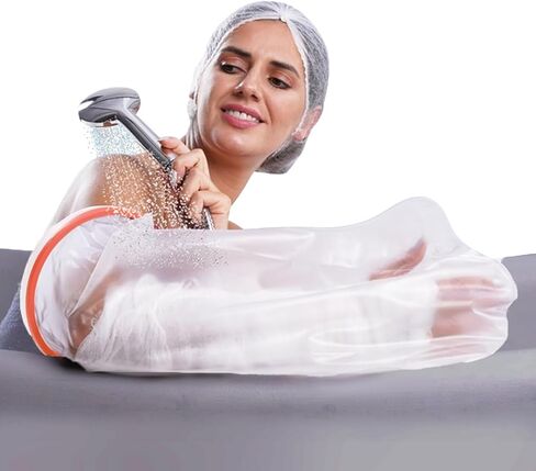 غطاء مصبوب مقاوم للماء لذراع الدش | أغطية ذراع للاستحمام للبالغين، والحمامات، والسباحة | غطاء ذراع مقاوم للماء للبالغين | كم الدش للذراع المصبوب | حقيبة مصبوبة لذراع الدش، أكمام الدش المكسورة، مقاسات البالغين in Saudi Arabia